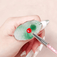 thumbnail image 4 of Paletas para decoración de uñas con anillos ajustables para los dedos, placa de mezcla de colores para anillos de extensión de pestañas, puntas de uñas postizas, paleta de colores para dibujar uñas,, 4 of 5