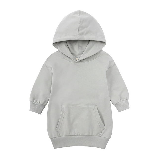 Weiqiqre Robes de Mode pour Filles, Robe de Chandails Colorés pour Tout-Petits et Bébés Filles à Manches Longues avec Poches et Jupe