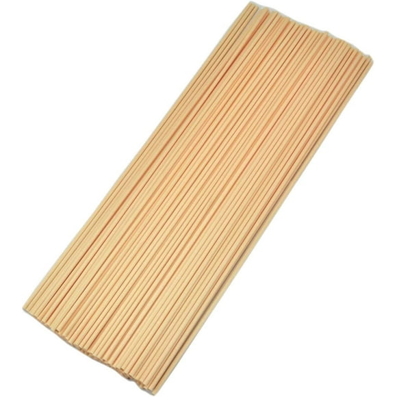 Simoutal 100Pcs Fibre Diffuser Replacement Refill Sticks (12" x 3mm, Beige)