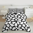 thumbnail image 2 of jejeloiu Trick Or Treat Queen Comforter Set,Spooky White Ghost Bedding Sets,Happy Halloween Bedding Comforter Set For Child,Breathable Home Decor Reversible,3-Piece, 2 of 8