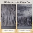 thumbnail image 2 of Alfombra Runner CAROMIO, 61 x 244 cm, felpa, color gris oscuro, 2 of 7