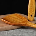thumbnail image 6 of Cheers.US 2 Pcs Bamboo Spatulas for Nonstick Cookware, Extra Large Wooden Wok Turners, Wood Spoons for Cooking 2 Pack, Heat Resistant Kitchen Utensils Set, Flipper for Pancake Fish Egg, 6 of 7