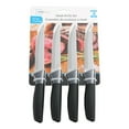 thumbnail image 3 of Mainstays Stainless Steel Kitchen Steak Knives Set of 4 Black, 3 of 11