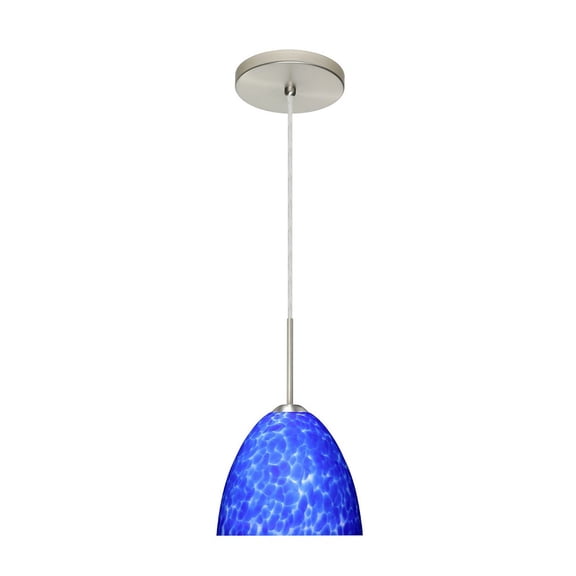 Besa Lighting - Sasha II-One Light Cord Pendant with Flat Canopy-6.3 Inches Wide
