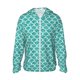 thumbnail image 1 of Fotbe Aquamarine Glitter1 Chaqueta con Protección Solar UPF 50+ para Hombre y Mujer, Camisa con Capucha y Bolsillos-Large, 1 of 7