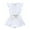 White, variant on Fesfesfes Summer Girls Infant Jumpsuit Overalls Cotton Linen Ruffles Kids Romper Clothing