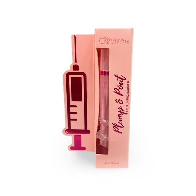 Brillo labial Beauty Creations Plump & pout pink lemonade pink con vitamina e de 6ml