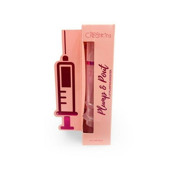 Brillo labial Beauty Creations Plump & pout blaze peach con vitamina e de 6ml