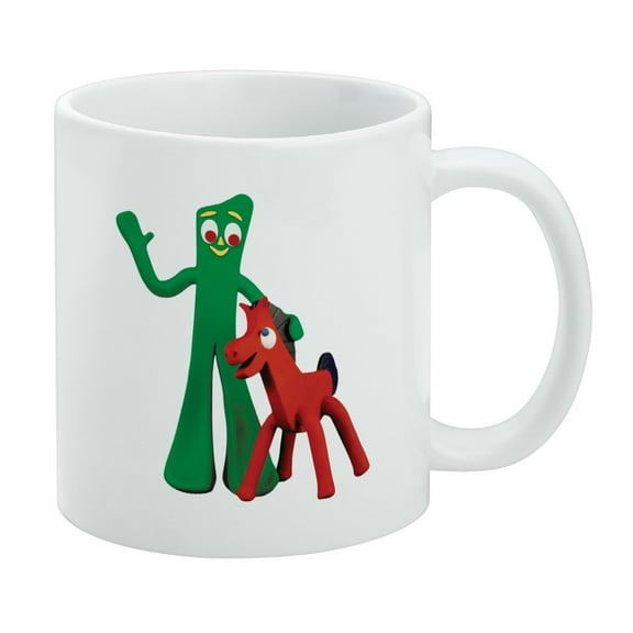 Gumby Pokey Best Friends Clay Art White Mug