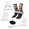 thumbnail image 3 of Honeii American Bald Eagle A Print Children's Colorful Socks,Unisex Kids and Toddlers' Cushioned Sock,Kids Athletic Crew Socks,for Everyday Wear and Sports, 3 of 5