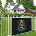 thumbnail image 6 of DouZhe Freemason Illuminati Eye Sign Banner, Hanging Banners Backdrop Festive Party Decor for Indoor Outdoor, 47 x 71 Inches, 6 of 7