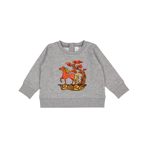 Inktastic 2026 Year of the Horse Happy New Year's Baby Sweatshirt