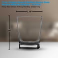 thumbnail image 5 of 10 Verona Whiskey Glasses Set, 11 oz. - Durable, Thick Base, Color Bottom, Barware - Black, 5 of 5