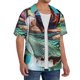 thumbnail image 2 of Fotbe Stylish Sunglasses Iguana Camisa Estampada de Manga Corta para Hombre, Casual de Verano, Estilo Playero, Sin Arrugas-4X-Large, 2 of 5