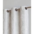 thumbnail image 2 of Roberta Total Blackout Grommet Curtains Blocks 100% Sunlight 4 Layers High Density & Noise Reduction Fabric Energy Efficient (Panel Pair 38" W x 63" L, Ivory), 2 of 5