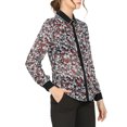 thumbnail image 4 of Allegra K Women's Floral Button up Contrast Color Long Sleeve Work Office Shirt, 4 of 6