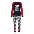 thumbnail image 2 of Shuttle tree Matching Family Pajamas Sets Christmas PJ's with Cartoon Bear Printed Tee and Pants Family Pajamas Matching Set, 2 of 10