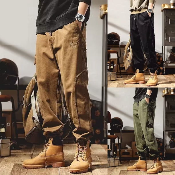 SCZ Pantalones Largos De Ocio De Primavera Y Otoño, Pantalones De Trabajo Resistentes Al Desgaste Deportivos De Marca Sueltos Y De Moda para Hombres, Leggings Harlan Versátiles Informales