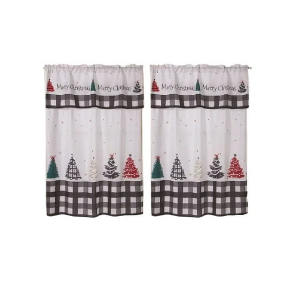 Cortina Tipo C Cocina Holy Winter Estándar Poliester Concord