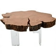 thumbnail image 4 of Meridian Furniture Woodland Live Edge Acacia Wood Top Coffee Table, 4 of 6