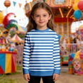 thumbnail image 5 of Tiijoy Boys Striped Crewneck Sweatshirt Kids Casual Long Sleeve Pullover Top, Sizes 3-14, 5 of 6