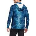 thumbnail image 4 of Dagegui Camo Sun Shirt for Men Quick Dry Breathable UV Protection Hoodie UPF 50+ Long Sleeve Outdoor Walking Hiking Tops Blue M, 4 of 7