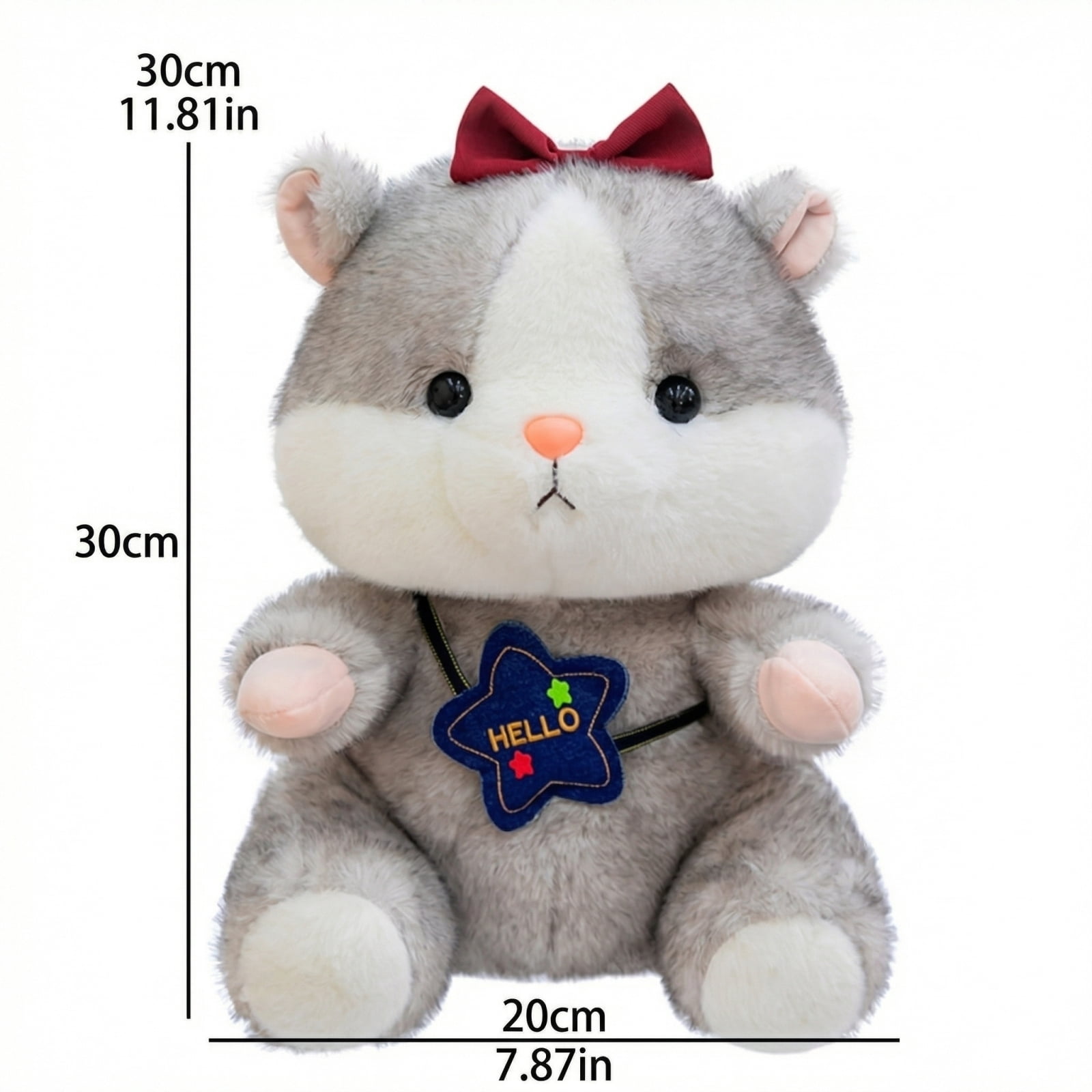 Plush Hamster Toy, Cute, 1 Pack,Suitable for Sleep Comfort Cuddle, Gift for Kids and Pillow