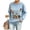 Light Blue, variant on Yungyresw 9 11 Never Forget Graphic Crewneck Sweatshirt Women Casual Loose Long Sleeve Vintage Letter Print Pullover Fall Streetwear Top