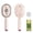 Pink, variant on Minibee Cordless Electric Steam Hair Straightener with Detangling Comb Hot Steam Brush for Frizz Control Nourishing Portable Hair Styling Tool for Daily Use