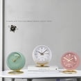 thumbnail image 4 of RV Reloj despertador blanco de lujo, escritorio electrónico nórdico, reloj de cuarzo, Simple, para niños, oficina, mesita de noche, reloj de mesa silencioso para estudiantes Sailing Electrónica, 4 of 5
