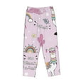 thumbnail image 4 of Goofa No Drama Llama Printed Soft Pajama Pants for Women, Wide Leg Comfy Casual Lounge Yoga Pants-X-Large, 4 of 9