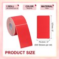 thumbnail image 2 of Uxcell Rectangle Labels Sticker Self-Adhesive Color Coding Labels for Office Organization Burgundy, 2 of 7