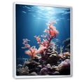 thumbnail image 2 of Designart "Coastal Symphony Of Pink Corals" Coastal Coral Under Water Floater Framed Canvas Prints, 2 of 5