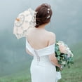 thumbnail image 3 of MLINS  2 Pcs Large Collapsible Umbrella Cotton Bridal Bride Lace, 3 of 8
