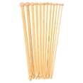 thumbnail image 1 of KAKOWELY Tige à Tricoter 12 Pcs 25CM Outils de Tissage Portables Tête de Perle Ronde Aiguilles à Tricoter Tige à Tricoter Carbonisante Aiguille à Crochet Multi-Usage Outil de Tricotage à la Main pour Chandails Écharpes, 1 of 4