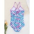 thumbnail image 4 of Usaibhir Girls One Piece Swimsuits Hawaiian Ruffle Swimwear Beach Bathing Suit 4-12 Years, 4 of 9