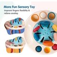 thumbnail image 3 of ZHAOCHENG Juguetes de viaje Montessori para niños de 1 año, juguetes sensoriales para bebés de 6 a 12 a 18 meses, juguetes de cuerda OVNI para habilidades motoras finas de 1 a 2 años, regalos de cumpl, 3 of 5