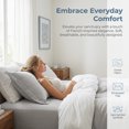 thumbnail image 3 of Unique Bargains 2 Pack Silk Pillowcase Set Smooth Cooling Envelope Closure Gray, 3 of 5