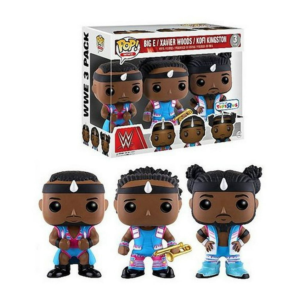 WWE Funko Pop Big E Xavier Woods Kofi Kingston Vinyl Toys R Us Figure