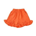 thumbnail image 3 of CCRFTGI Shorts for Child Girls Size 10-12 Athletic Elastic Waist Sweatpants Comfort Ruffled 2026 Summer Shorts Orange 1-2 Years, 3 of 3