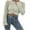 Beige, variant on Women's Round Neck Sweater Solid Color Long Sleeved Sexy Pleated Slim Short Style Personalized Knitted Sweater