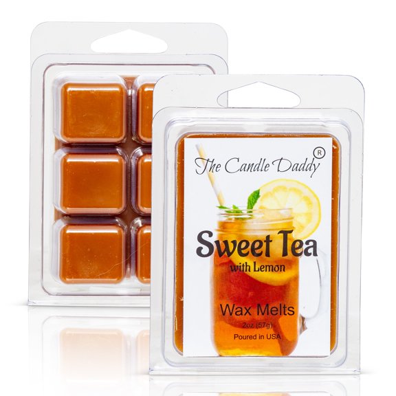 Sweet Tea - Fresh Brewed Southern Sweet Tea Scented Melt- Maximum Scent Wax Cubes/Melts- 1 Pack -2 Ounces- 6 Cubes