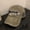 Khaki, variant on Retro vintage English baseball cap, women's Korean version, versatile embroidery, couple's hip-hop curved brim, washed duckbill cap, men's trendy