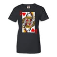 thumbnail image 2 of Go All Out Queen Of Hearts Playing Card Funny T-Shirt Mens/Women/Youth, 2 of 4