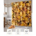 thumbnail image 7 of Fall Shower Curtain Maple Leaf Bathroom Curtains with Hooks, Waterproof Fabric Autumn Fallen Leaves Thanksgiving Bath Shower Curtains Set for Bathroom Bathtubs Decor 36x72 Inch, 7 of 7