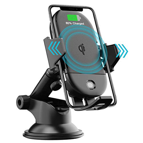 Windshield Dashboard Air Vent Phone Holder for iPhone 12/12 Pro/11Pro Max/XR/11/X/8 LETSCOM Wireless Car Charger Auto-Clamping,15W Qi Fast Charging Car Charger Mount Samsung S10/S10+/S9/S9+/S8/S8+