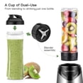 thumbnail image 4 of La Reveuse Smoothies Blender Personal Size 300 Watts with 18 oz BPA-Free Portable Travel Sports Bottle, Silver, 4 of 5