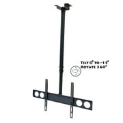 MegaMounts Heavy Duty Tilting Ceiling Televeision Mount for 37" to 70" LCD, LED and Plasma Televisions
