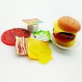 thumbnail image 3 of Jeu de Hamburger Empilable Coloré pour Enfants Ensemble de Simulation de Nourriture Amusant Jouets, 3 of 6