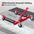 thumbnail image 7 of 2-Pack Mechanical Car Dolly Jack Set, 1500-lbs Capacity Wheel Dolly, 9" Car Wheel Dolly Positioning Jack for Vehicle Moving & Auto Repair, Red, 7 of 7